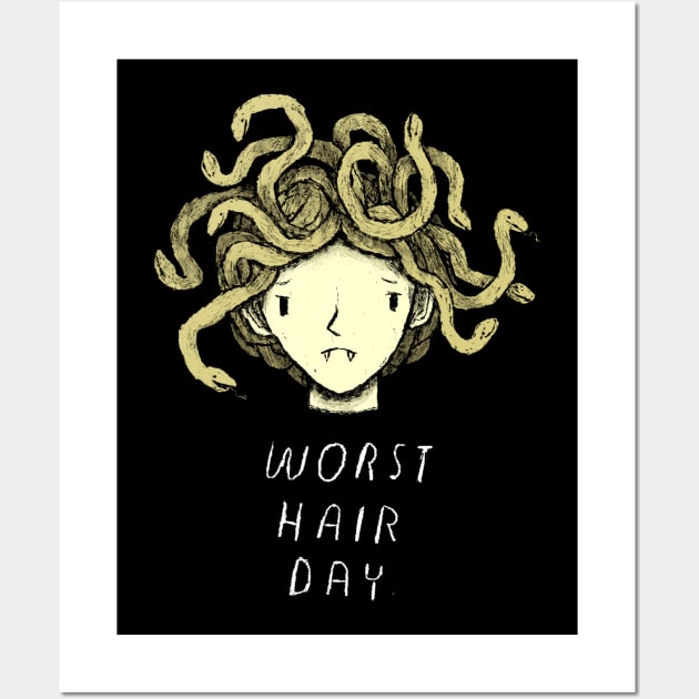 worst hair day Wall Art by Louisros